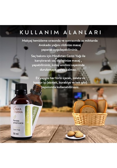 Tr %100 Saf Avokado Yağı 50 Ml Soğuk Sıkım Diğer