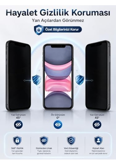 Kırılmaz Cam For İphone Xr / 11, 6d Hayalet Ekran Koruyucu, Temperli Cam, 9h Sertlik, Şeffaf, Parlak Yüzey