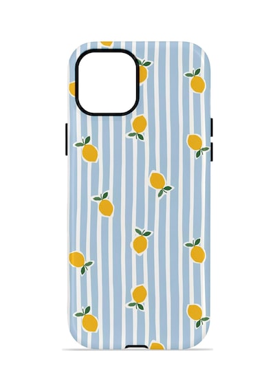 Apple iPhone Uyumlu 14 Vorian Çift Katmanlı Magsafe Kılıf Tiny Lemon Rain