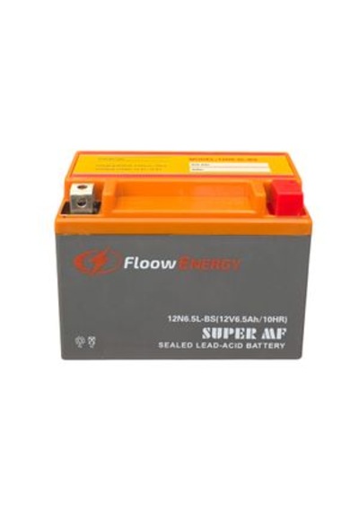 Floow Energy 12v 6.5ah 12n6.5l-bs Yatay Motosiklet Aküsü 2026 Üretim