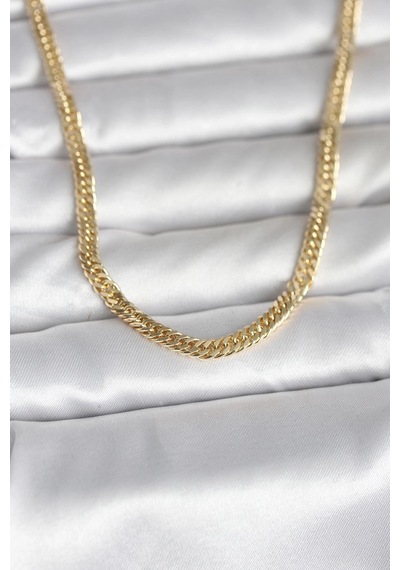 Ceylan Adam Cm 14k Gold Renk Zincir Model 45 Cm Kadın Kolye Çok Renkli
