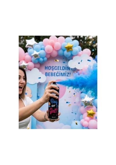 Cinsiyet Belirleme Spreyi Pembe Duman Gender Reveal Baby Shower Kız Mı Erkek Mi Parti Spreyi