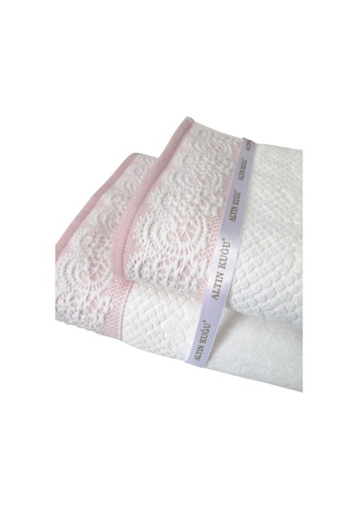Evony Banyo Havlu Seti 2'li Pembe 50x90cm+90x150cm