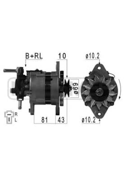 12 Volt 65 Amper Tata Telcolıne Alternatör - Şarj Dinamosu