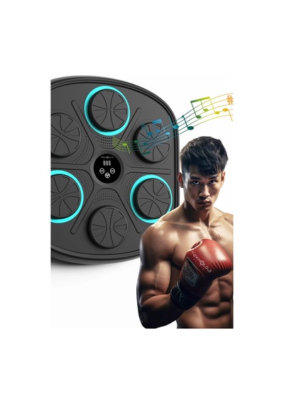 Bluetooth Hoparlör Boks Eğitim Makinesi Rgb Müzikli Genç Yetişkin Boks Egzersizi Eldiven