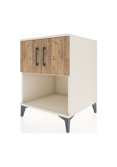 Kronos Komodin 2 Raflı 2 Kapaklı 60x59x80 Aytaşı-çam Aytaşı