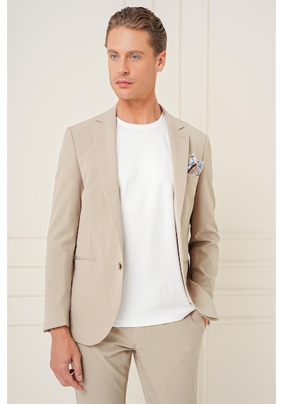 Efor C 680 Slim Fit Bej Spor Ceket Bej