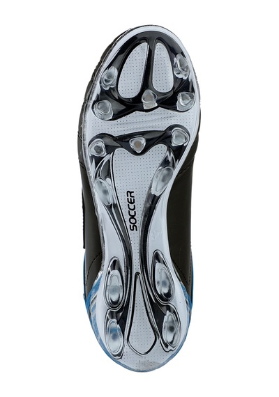 Slazenger HUGO KR Erkek Halı Saha Siyah / Mavi Futbol Ayakkabısı