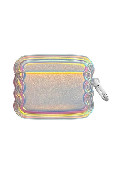 Airpods 3. Nesil İçin Kılıf Zigzag Hologram Çok Renkli Airpods 3 İle Uyumlu Kılıf - Çok Renkli