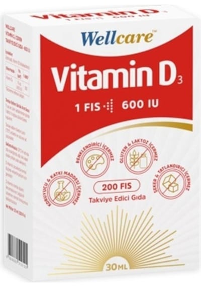 Wellcare Vıtamın D3 600 Iu 30 Ml Sprey