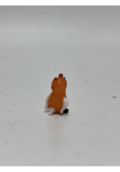 El Yapımı Mini Murano Cam Tavuk Biblo A171-10