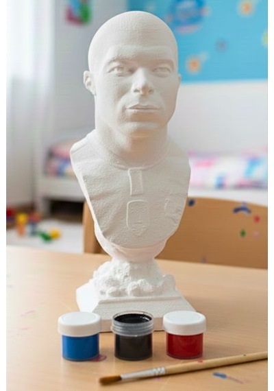Mbappe 15 Cm Boyunda Taş Biblo Çocuk Boyama Etkinliği