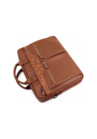 Deri,Se Club 1993 Derise Unisex 15,6 Inç Evrak Ve Laptop Çantası Taba