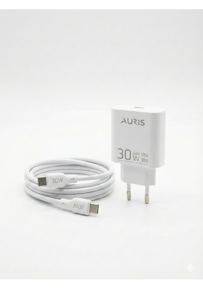 Auris Ars-ch60 30w Ultra Slim Gan Hızlı Şarj Adaptörü + Type-c Kablo 30w Slim Adaptör + 1m Kablo Auris Ars-ch60 30w Ultra Slim Gan Hızlı Şarj Adaptörü + Type-c Kablo 30w Slim Adaptör + 1m Kablo