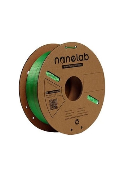 Nanelab Çift Renkli Silk Pla Filament - Yeşil-kırmızı - 1.75mm - 1kg