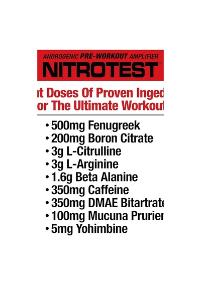 Musclemeds Nitrotest, Androgenic Preworkout