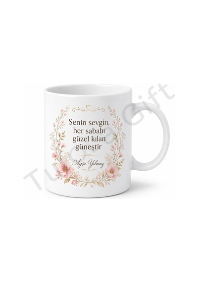Dünyanın En İyi Annesi Yazılı Baskılı Kupa Bardak Hediye Anneye Özel Tasarım Beyaz / Çok Renkli