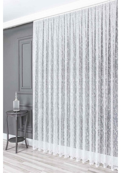 Evdepo Home Kullanıma Hazır Örme Tül Perde (540715464)