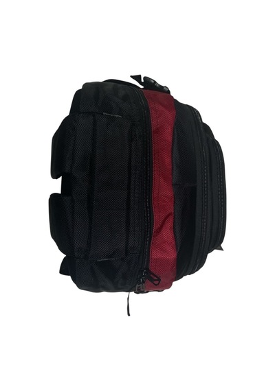 Cakard Su Geçirmez Kalın Ortopedik Çok Bölmeli Laptop Okul Gezi Seyahat Kamp Sırt Çantası Büyük 30x47cm Kırmızı