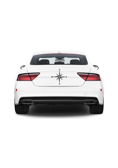 Pusula Araba Stickerı Vinil Sticker Yapıştırma