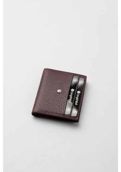 Cengiz Pakel Hakiki Deri Gizli Mıknatıs Detaylı Unisex Kartlık - 2520 - Mürdüm/lila 2520-mürdüm-lila