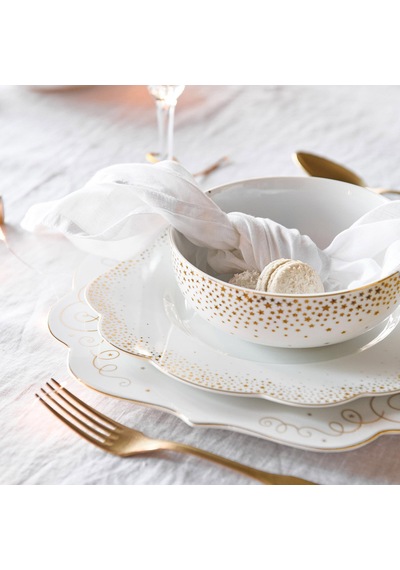 Beyaz Porselen Yemek Tabağı 28 Cm