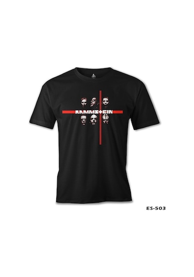 Rammstein Baskılı Siyah Erkek Tshirt 001