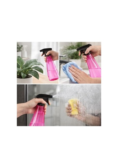 650 Ml Tetikli Püskürtücü Spray Şişesi - Pembe