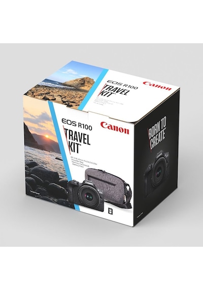 Canon EOS R100 18-45 MM + Çanta + 64 GB Travel Kit (Canon Eurasia Garantili)