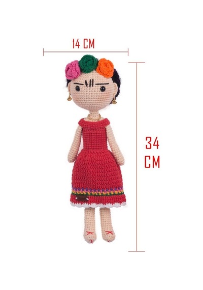 Amigurumi Frida Organik Oyuncak-uyku Arkadaşı Frida-örme Bebek
