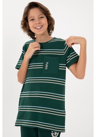 U.s. Polo Assn. Erkek Çocuk Koyu Yeşil Tişört Basic 50295562-vr079 Koyu Yesıl Koyu Yeşil