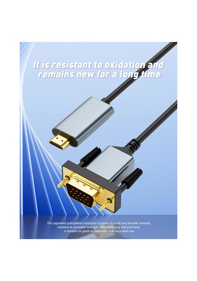 Cr37 Hdmı'dan Vga'ya 1080p 60hz Kablo Ses Ve Görüntü Aktarıcı Ps 3,4,5 2 Metre Vga