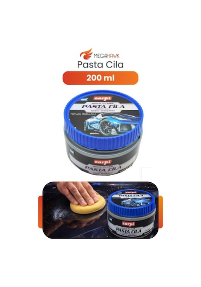 Pasta Cila 200 Ml Çizik Giderici Parlatıcı Teflon Katkılı Süngerli Set Mavi