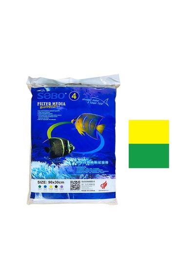 Sobo Filtre Süngeri 90x30x2 Sarı Yeşil