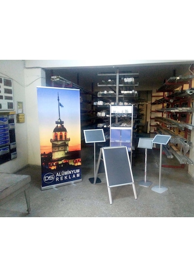 B2 50X70Cm Alüminyum Tek Taraflı Kaldırım Reklam Poster Pano