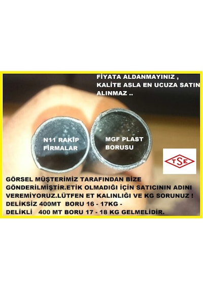 Mgf Damlama Sulama Hortumu-Delikli-Deliksiz Damlama Borusu Tse