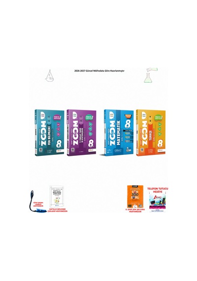 Günay 8. Sınıf Lgs Tüm Dersler 026 300 Soru Hediyeli 4 Kitap Seti
