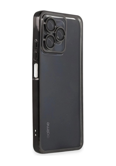 Realme C53 Kılıf Razer Lensli Silikon - Siyah -