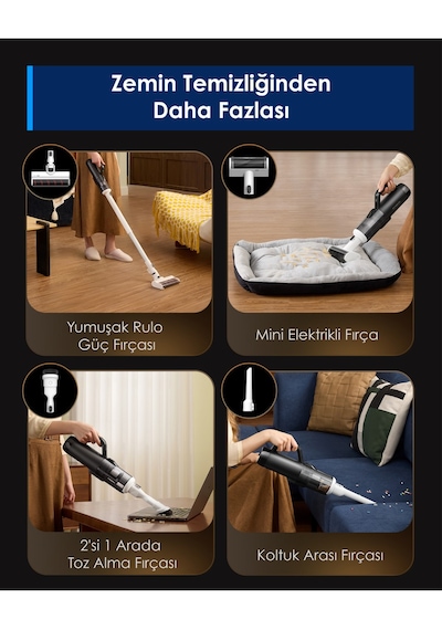 Tineco Floor One Switch S6 Stretch Kablosuz Akıllı Islak Kuru Elektrikli Süpürge