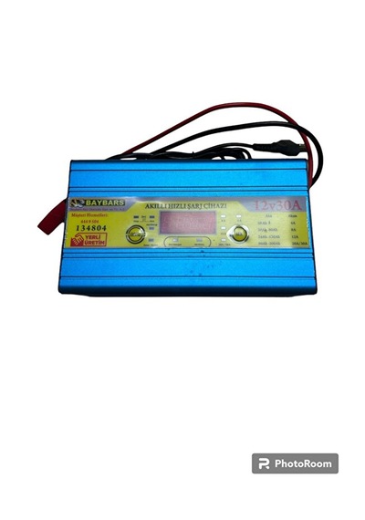 Baybars Akıllı Hızlı Akü Şarj Cihazı 12 Volt 30 Amper Dijital Akıllı Akü Şarj Cihazı