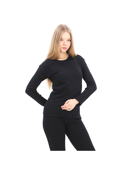 Sauna Suit Siyah Unisex Kışlık Termal Içlik, Sıcak Tutan Pamuklu Yakmayan, Termal Takım, Termal Fanila Iclik Siyah