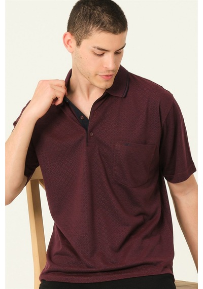 T0732 Dewberry Erkek T-shırt-bordo Bordo