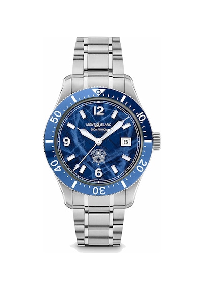Montblanc 1858 Iced Sea Automatic Date 129369 Altın - Mavi