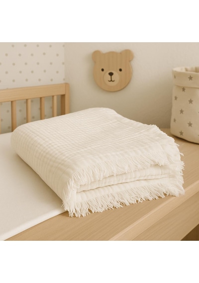 Heianmono 4 Kat Müslin % 100 Pamuk Yeni Doğan 10'lu Bebek Seti Kız Bebek-unisex Bej