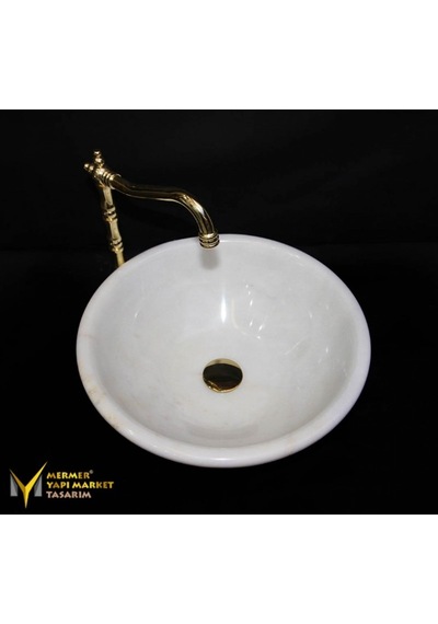Muğla Kristal Beyaz Tasarım Lavabo