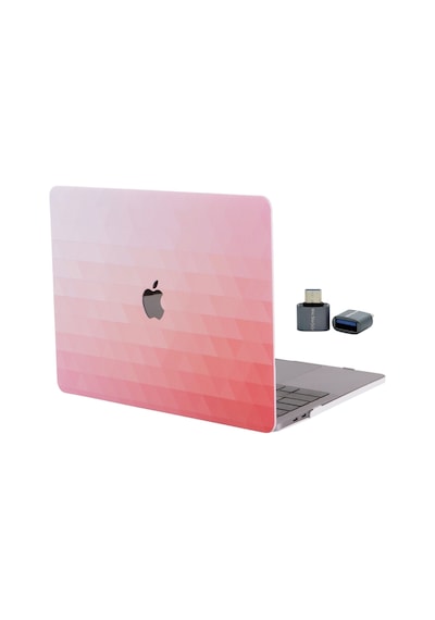 Apple Uyumlu MacBook Air 13 M1 Kılıf Sert Kapak İnce Hafif Darbe Çizilme Koruma Touch Id 13.3 İnç Kırmızı