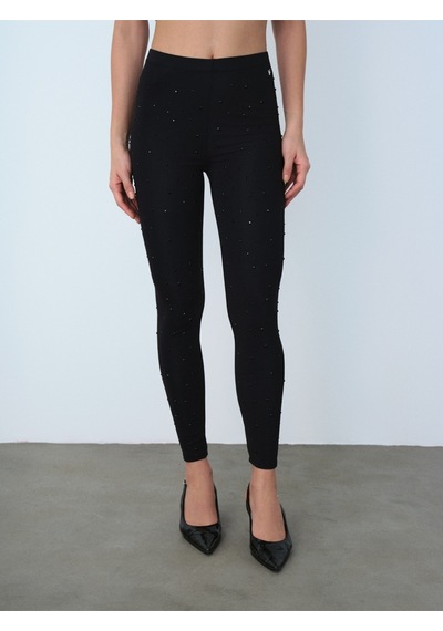 Slim Fit Kadın Tayt Siyah
