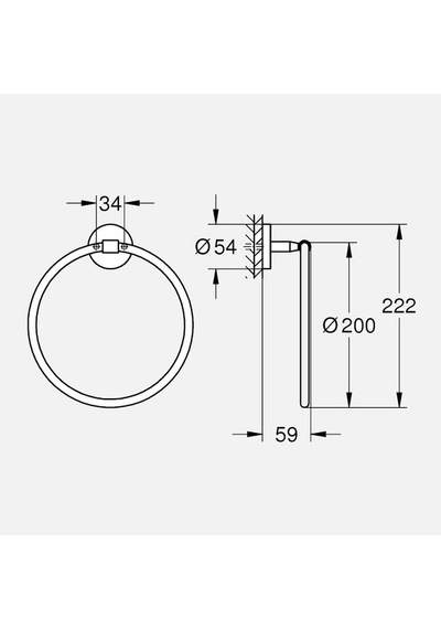 Grohe Start Cosmo Halka Havluluk Diğer