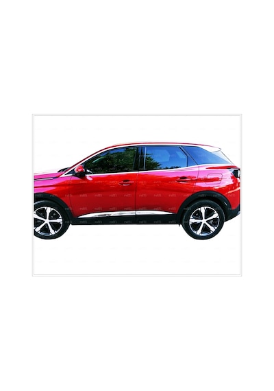 Famsotomotiv Peugeot 3008 Krom Cam Çıtası 8 Prç. 2016 Ve Üzeri Paslanmaz Çelik