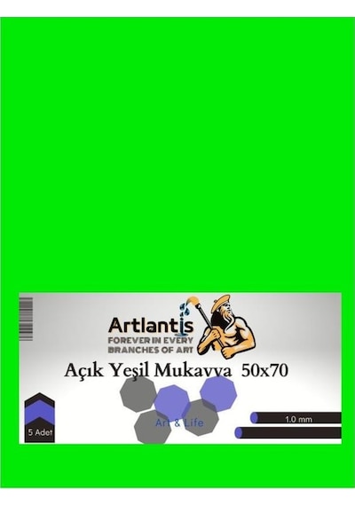 Renkli Mukavva 50X70 5 Adet Artlantis Renkli Mukavva 5 Adet